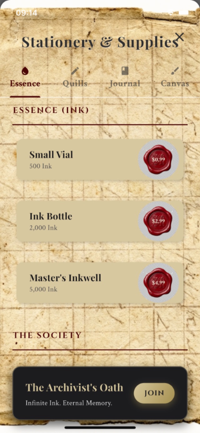 A living stationery economy