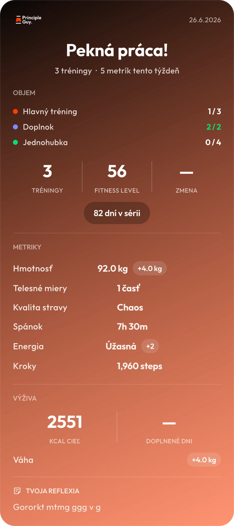 A weekly check-in and real coaching